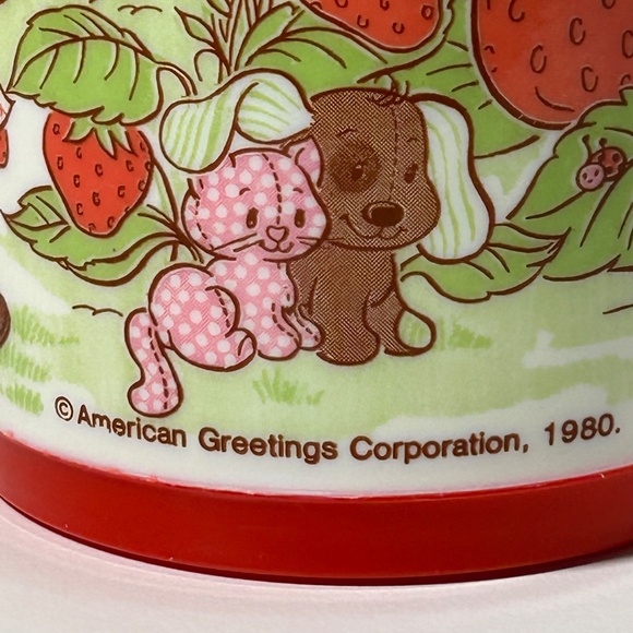 Vintage 1980 American Greetings Corp Aladdin Strawberry Shortcake Thermos - Picture 7 of 16